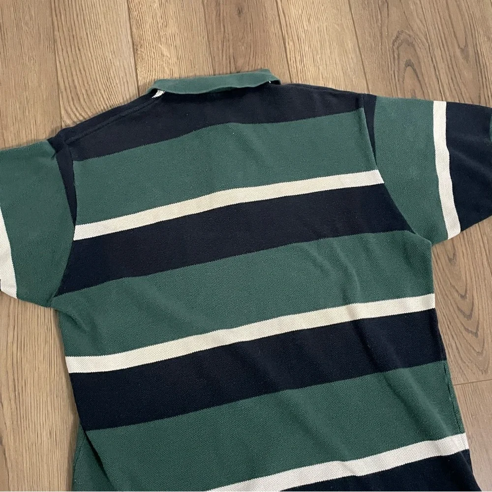 Polo by Ralph Lauren Green Blue Stripe Polo‎ Shirt